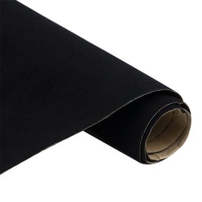 china black nonwoven self adhesive flocking velvet fabric supplier for funiturer