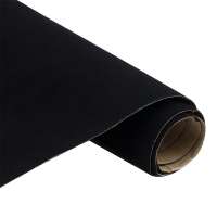 china black nonwoven self adhesive flocking velvet fabric supplier for funiturer