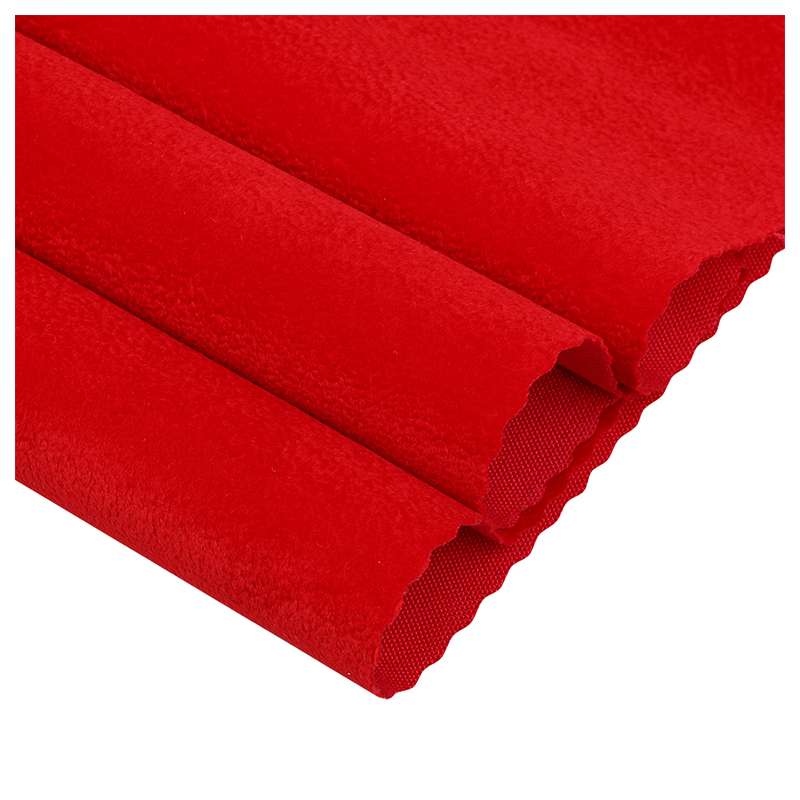 Various high quality velvet  red color flock fabric